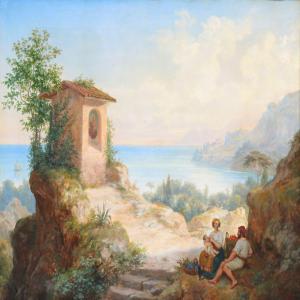 STORCH Frederik Ludwig 1805-1883,A view from the Amalfi Coast,Bruun Rasmussen DK 2015-01-05