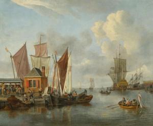 STORCK Abraham Jansz 1644-1708,Harbour scene,Galerie Koller CH 2024-03-22