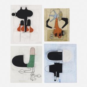 STOREY David 1954,Untitled (four works),1992,Rago Arts and Auction Center US 2021-12-15