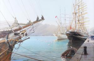 STOREY Terence 1923-2018,Tall ships at anchor,Bellmans Fine Art Auctioneers GB 2022-08-02