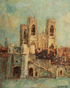 STORM Greenup Marsom 1901-1973,York, Bootham Bar and the Minster,Morphets GB 2012-09-06