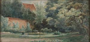 STORM VAN'S GRAVENSANDE Carel Nicolaas,Deventer indoor garden.,1878,Twents Veilinghuis 2019-06-28