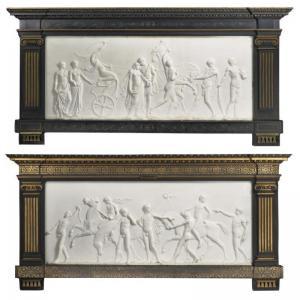 STORY Waldo 1855-1915,a pair of marble bas reliefs: paris and helen and ,1881,Sotheby's 2006-04-25