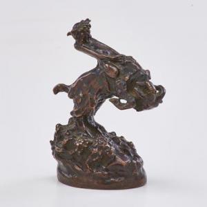 STOUFFER J.Edgar,pan riding a goat,Rago Arts and Auction Center US 2018-08-24