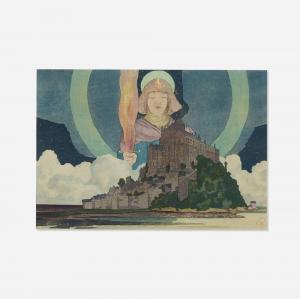 STOWELL M. Louise 1861-1930,St. Michael over Mont Saint Michel (after,1912,Toomey & Co. Auctioneers 2024-03-26