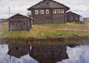 STOZHAROV Vladimir Feodorovich 1926-1973,Fisherman's house,1969,Sovcom RU 2025-03-20