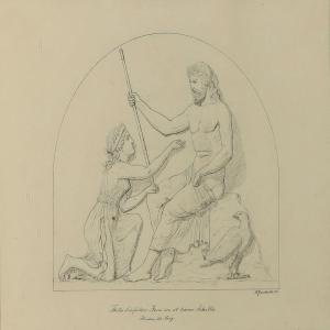 STRØMDAL Georg Fred. Nielsen,Thetis begs Zeus to avenge Achilles',1884,Bruun Rasmussen 2010-11-15