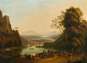 STRACK Ludwig Philipp,Idealised Landscape with Shepherds Making Music,1808,Lempertz 2021-11-20