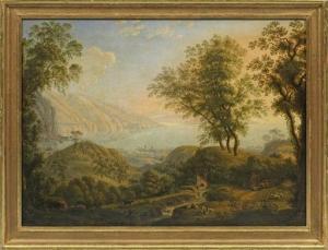 STRACK Ludwig Philipp 1761-1836,Italienische Landschaft,1831,Schloss DE 2019-12-01
