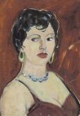 STRADONE Giovanni 1911-1981,Ritratto di donna con collana e orecchini,1961,Meeting Art IT 2011-03-19