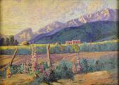 STRAHALM / Franz S. Frank 1879-1935,Sunset in Taos, N. M.,Heritage US 2007-12-01