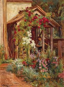 STRAKA Josef 1864-1946,A rustic garden in blossom,Palais Dorotheum AT 2024-02-21