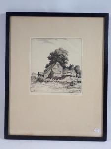 STRANG Ian 1886-1952,farm buildings,Smiths of Newent Auctioneers GB 2024-01-04