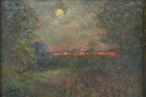 STRANG Michael J. 1942-2021,Moonlit landscape,2020,Bellmans Fine Art Auctioneers GB 2023-11-21