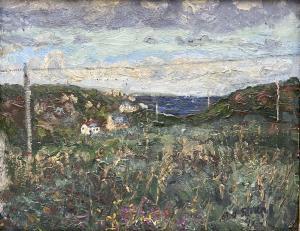 STRANG Michael J. 1942-2021,Summer Day Looking Over Lamorna - Co,1991,Duggleby Stephenson (of York) 2022-08-05