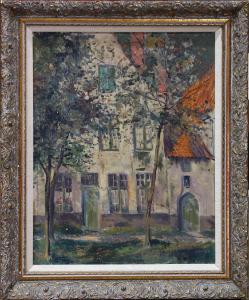 STRANGE Christopher William 1902-1931,In the Beguinage, Bruges,Clars Auction Gallery US 2018-06-16
