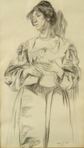 STRANGE William,portrait of a lady,1887,Eastbourne GB 2015-09-10
