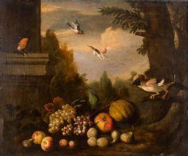 STRANOVIUS Tobias 1684-1753,Nature morte aux oiseaux,Marambat-Camper FR 2021-12-09
