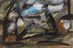 STRANSKY Ferdinand 1904-1982,Landscape (forest lake),1965,im Kinsky Auktionshaus AT 2018-06-19