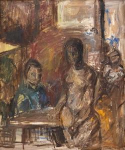 STRANSKY Ferdinand 1904-1982,Szene im Atelier,1967,Palais Dorotheum AT 2023-09-01