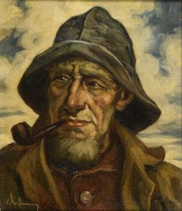 STRASSMANN Otto 1891-1956,Bildnis eines Fischers,Wendl DE 2023-10-25