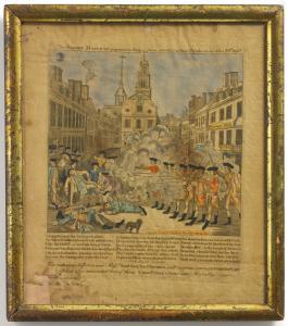 STRATTON William F,THE BOSTON MASSACRE,1832,Sotheby's GB 2016-01-20