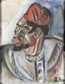 STRAUCH Bob 1912-1978,Bildnis eines Nordafrikaners,1930,DAWO Auktionen DE 2019-08-31