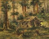 STRAUS Meyer 1831-1905,Log cabin in the forest,Bonhams GB 2012-12-16