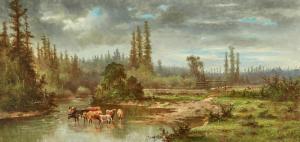 STRAUS Meyer 1831-1905,Marin County Landscape: Russian River Scene,Bonhams GB 2022-11-21