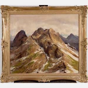 STRAUSS Carl 1873-1957,Mountain landscape,Deutsch AT 2021-12-14