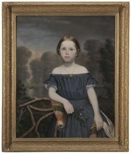 STRAUSS Raphael,Portrait of a Girl in a Garden,Brunk Auctions US 2014-03-15