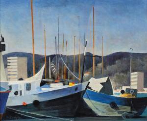 STRAVINSKY Theodore 1907-1989,Boote im Hafen,Beurret Bailly Widmer Auctions CH 2024-03-20