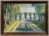 STREATOR Harold A 1861-1926,Reflecting Pool,Brunk Auctions US 2010-07-10