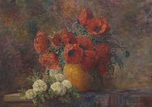 STRECHENBACH Max Theodor 1865-1916,Poppies and Hydrangea,Aspire Auction US 2018-06-02