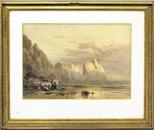STRECKFUSS Wilhelm 1817-1896,Familie auf Capri an der Amalfiküste,Reiner Dannenberg DE 2020-06-18