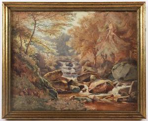 STRECKFUSS Wilhelm 1817-1896,Wasserfall im Ilsetal im Harz,Von Zengen DE 2021-06-18