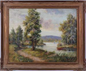 STREET Elizabeth Stevens 1900-1900,LAKESIDE VIEW,Clark Cierlak Fine Arts US 2019-10-26