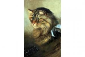 STREET Florence Nightingale 1884-1903,Portrait of a tabby cat,1894,Gorringes GB 2015-04-29