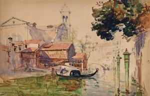 STREETON Arthur Ernest 1867-1943,Bright Morning, Venice,1908,Menzies Art Brands AU 2024-03-27