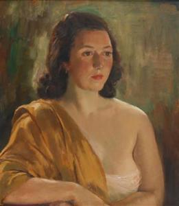 STREIT Robert 1885-1957,Damenporträt,1947,Palais Dorotheum AT 2017-05-09