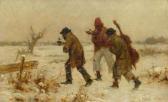 STREITT Franciszek 1839-1890,Musicians in the snow.,Galerie Koller CH 2016-03-18