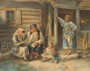 STRELKOVSKY ALEKSEI IVANOVICH 1819-1904,Rural school,1872,Bonhams GB 2017-11-29