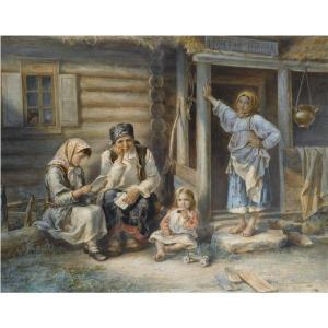 STRELKOVSKY ALEKSEI IVANOVICH 1819-1904,THE VILLAGE SCHOOL,Sotheby's GB 2009-12-01