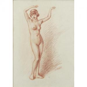 STRELLETT Ephraim 1900-1935,Standing nude female,Eastbourne GB 2019-05-09