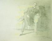STREMEL Max Arthur 1859-1928,Mann auf dem Sofa sitzend 1899,1899,Dobele DE 2007-04-27