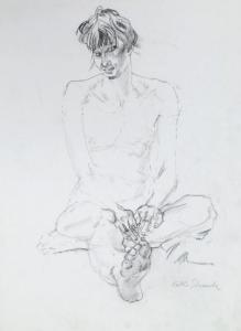 STRENITZ Käthe 1923-2017,Seated female nude,Rosebery's GB 2018-11-15