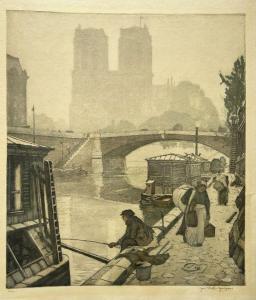 STRETTI ZAMPONI Jaromir 1882-1959,Pohled na Notre-Dame,1906,Eric Caudron FR 2024-04-02