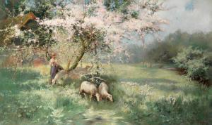 STRETTON Philip Eustace 1884-1920,A Picardy orchard,1898,Bonhams GB 2021-07-14