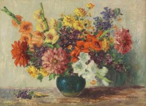STREVENS John Frederic Lloyd 1902-1990,Summer flowers,20th century,Sworders GB 2023-04-04
