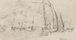 STRICKLAND Anthony 1920-2000,Farm Landscape with Duck,Strauss Co. ZA 2024-11-25